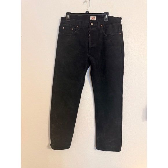 Levi's Other - Levis 501 Original Straight Leg Button Fly Black Jeans Mens W36 L30